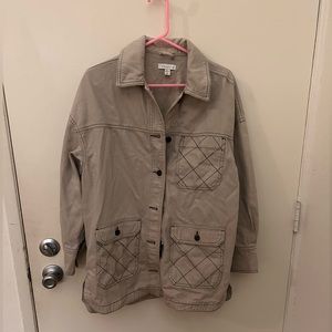 NWOT Topshop lightweight jacket with quilt detail Size S/4-6
